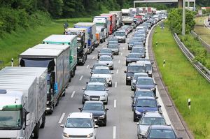 Atasco en autopista francesa