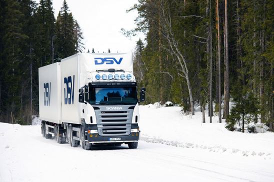 Camión DSV ruta España-Suiza