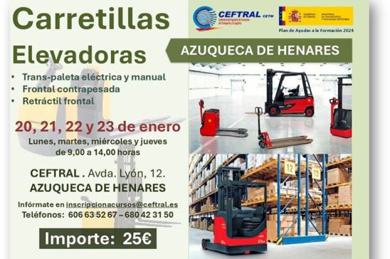 Curso carretillas elevadoras CEFTRAL