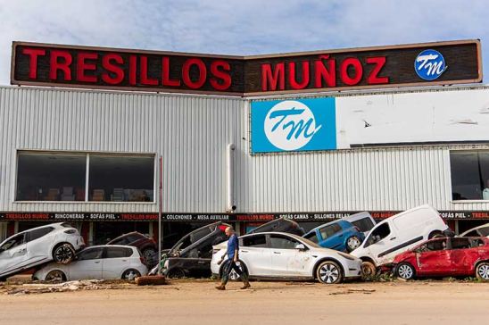 Destrozos causados por la dana en Valencia