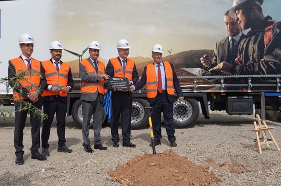 Acto de colocación de la primera piedra de la fábrica de Schmitz Cargobull en Figuruelas