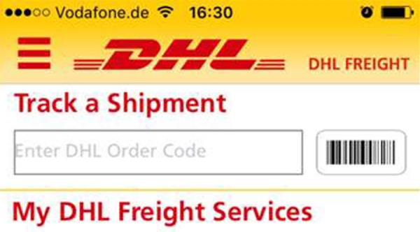 Nueva aplicación de DHL