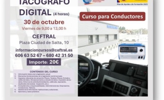 CEFTRAL organiza un curso de tacógrafo digital para conductores