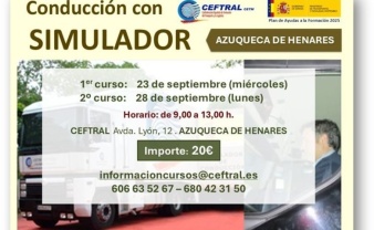 CEFTRAL organiza nuevos cursos de conducción con simulador en Azuqueca de Henares
