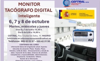 CEFTRAL-CETM organiza curso sobre el tacógrafo inteligente en Madrid