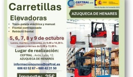 CEFTRAL organiza en Azuqueca de Henares un curso especializado en carretillas elevadoras
