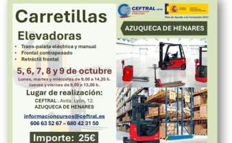 CEFTRAL organiza en Azuqueca de Henares un curso especializado en carretillas elevadoras